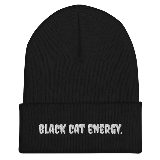 Black Cat Energy Beanie