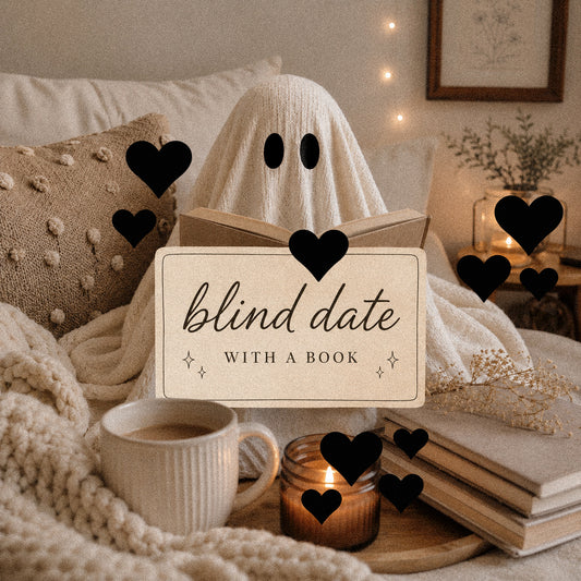blind date with a book (book, book sleeve, bookmarks, stickers, & extra surprises)
