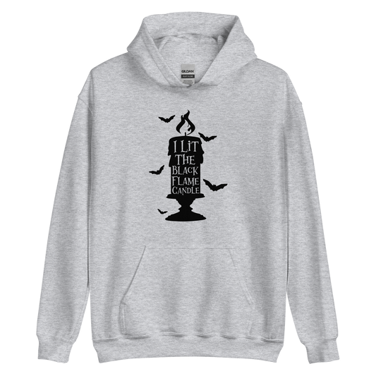 Black Flame Candle Hoodie