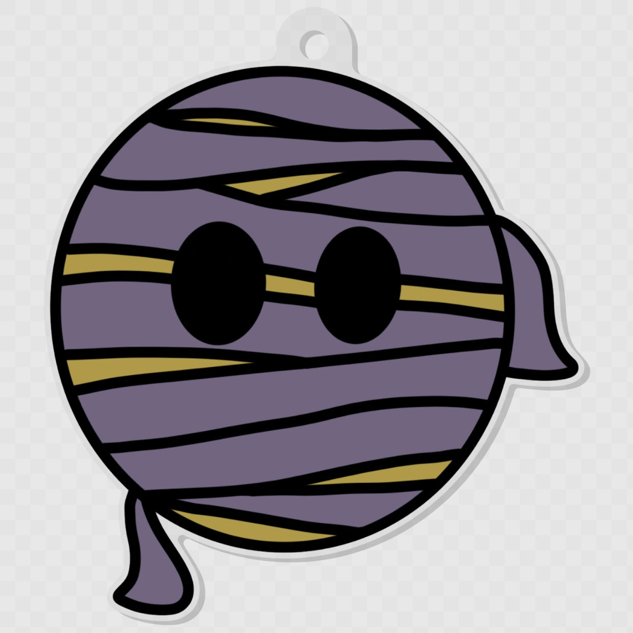 Mummy Smiley Keychain