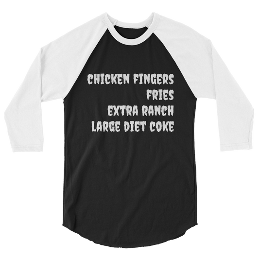 Custom Food Order Baseball Tee