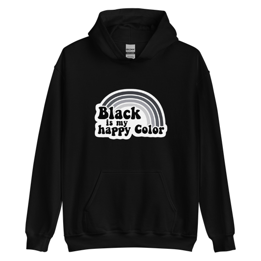 Black Is My Happy Color Hoodie