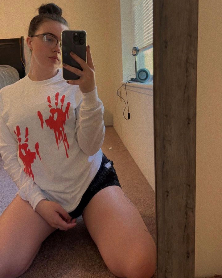 Bloody Hand Prints Long Sleeve