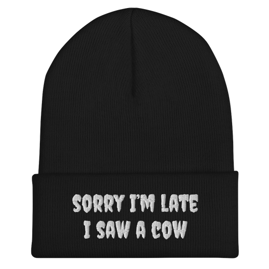 I Saw A Cow Beanie