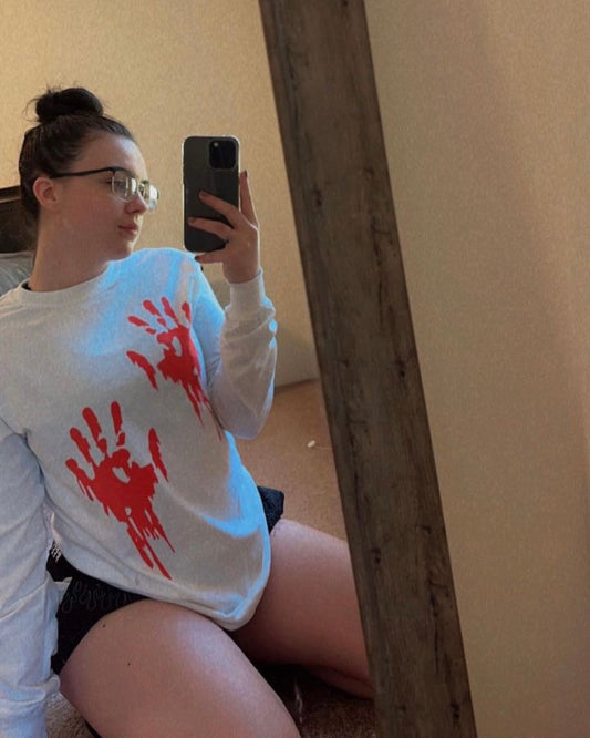 Bloody Hand Prints Long Sleeve