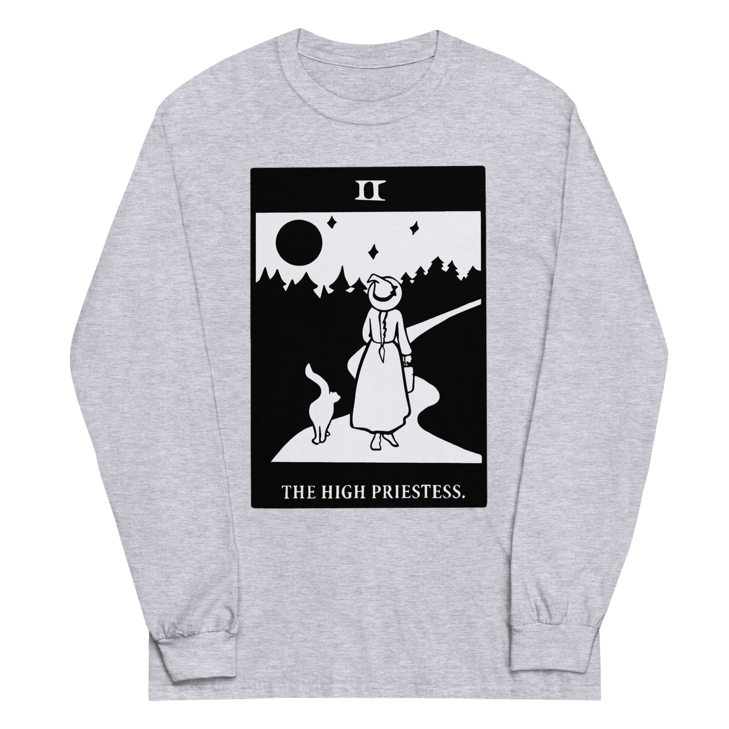 High Priestess Tarot Card Long Sleeve