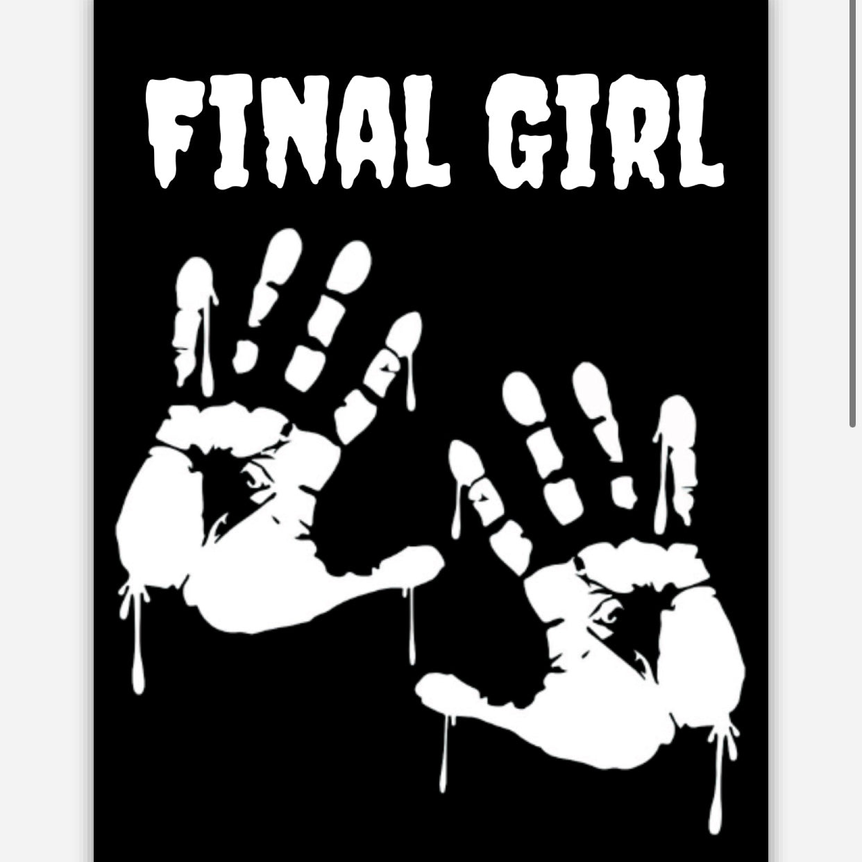 Final Girl Sticker