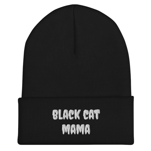 Black Cat Mama Beanie