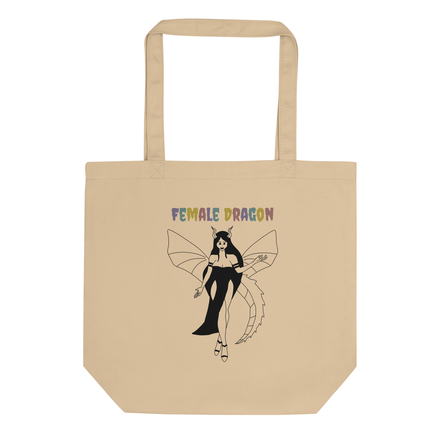 Female Dragon Eco Tote Bag