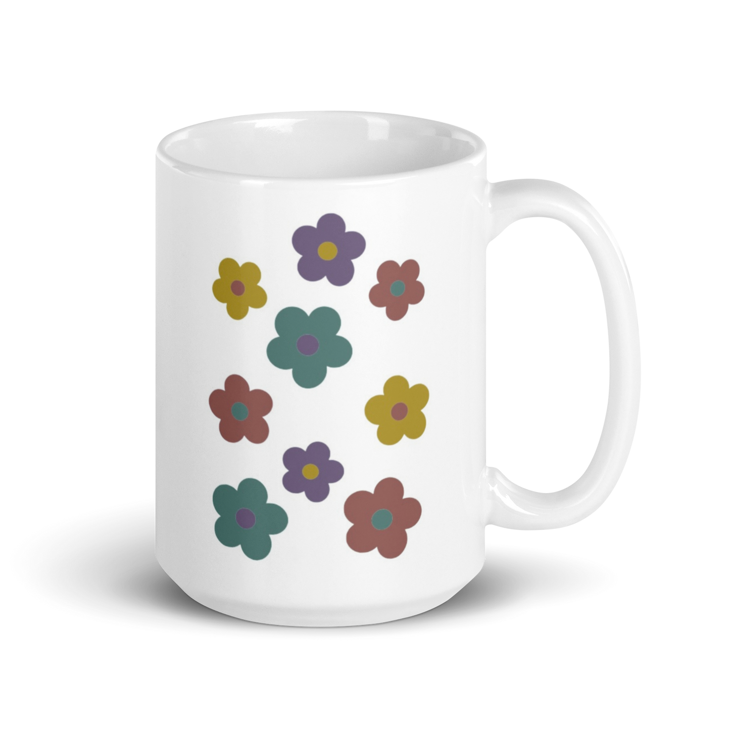 Retro Flowers Mug