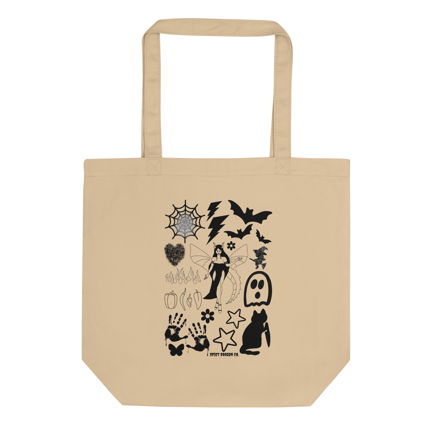 Spicy Dragon Co. Collage Eco Tote Bag