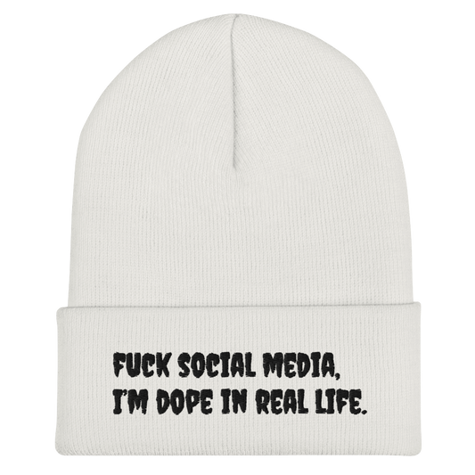 Fuck Social Media Beanie