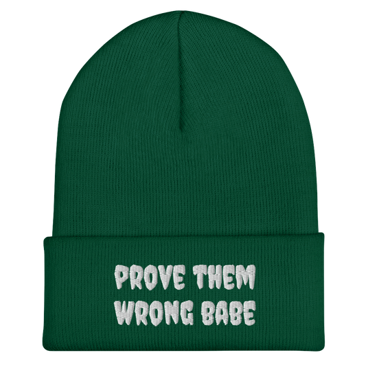 Prove Them Wrong Babe Beanie