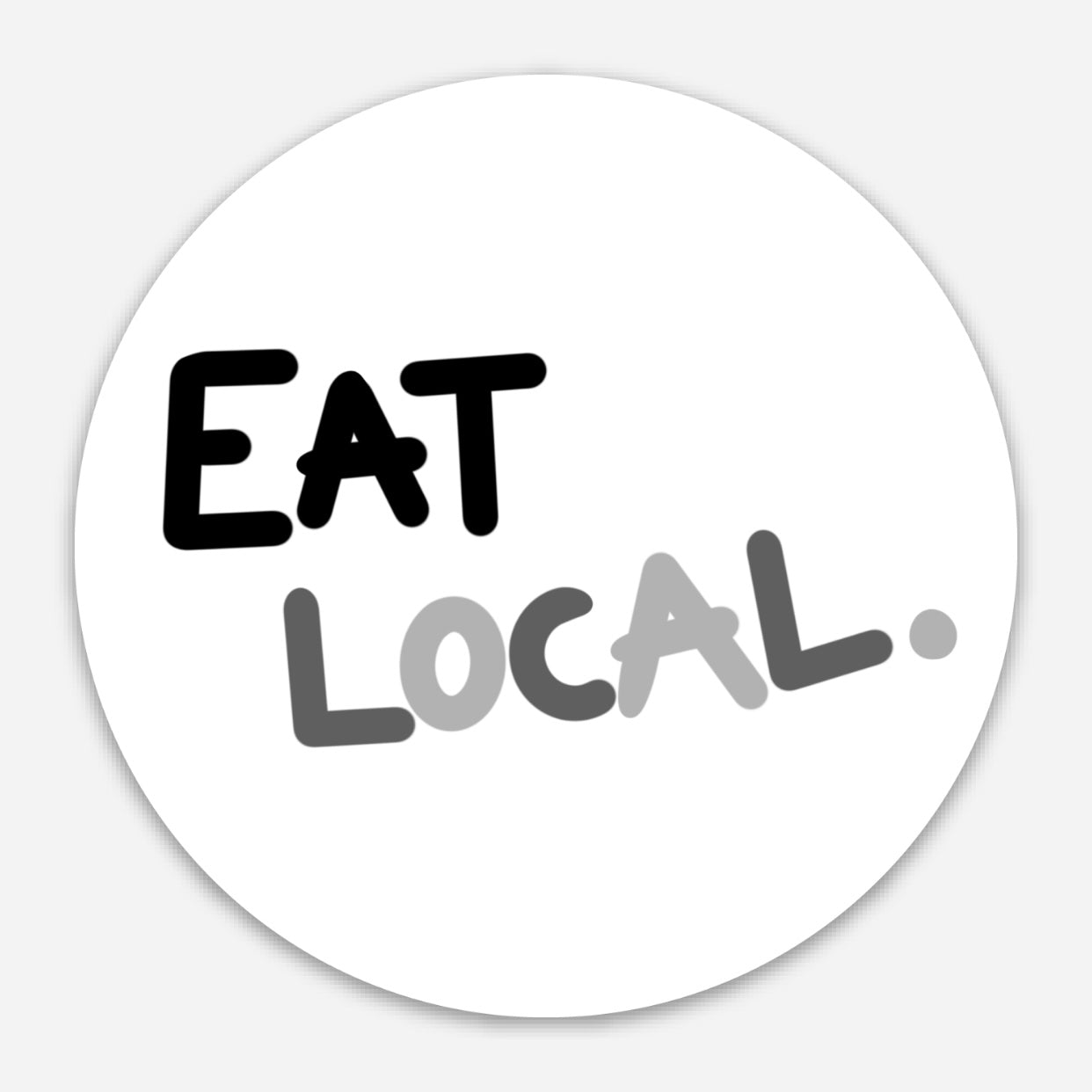 Eat Local Sticker