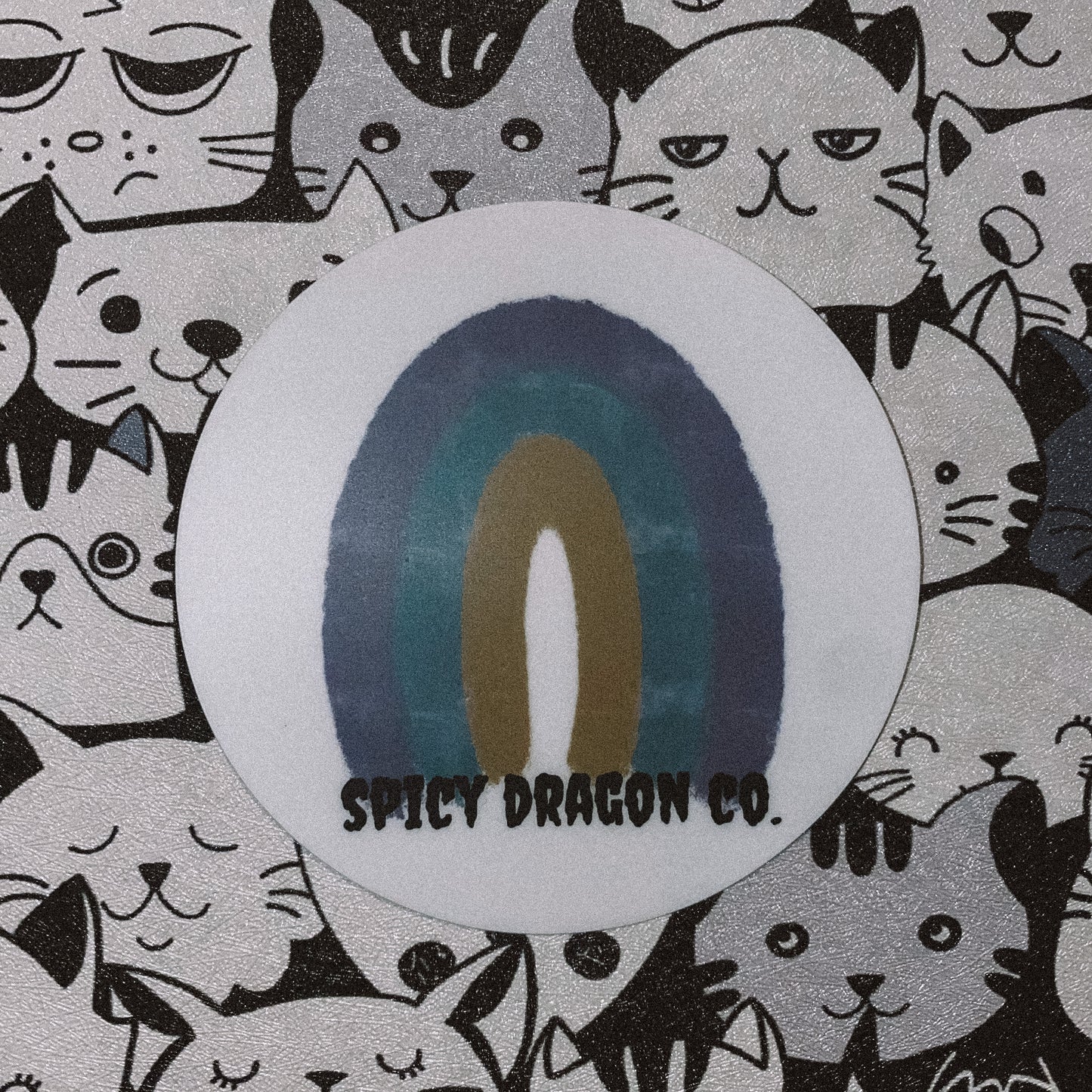 Spooky Rainbow Logo Sticker