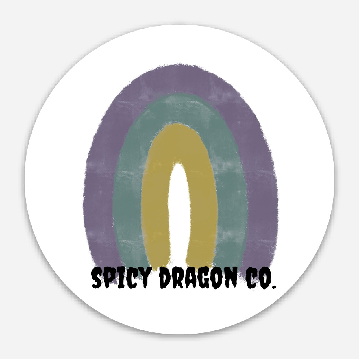 Spooky Rainbow Logo Sticker